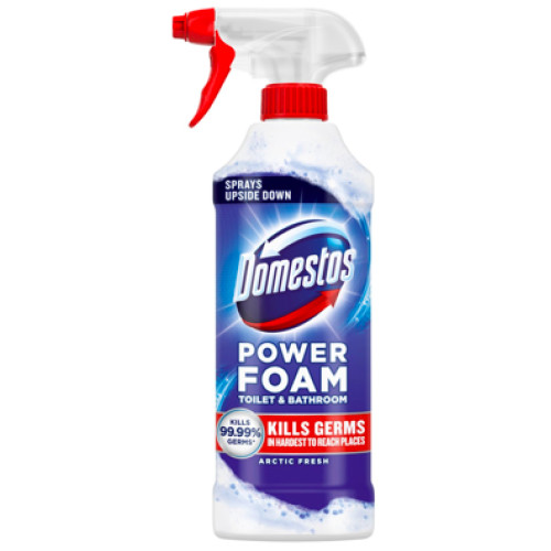 Спрей-пінка для чищення туалету та ванної кімнати Domestos Power Foam Arctic Fresh 435 мл